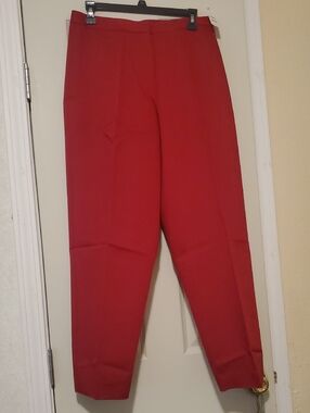 Talbots Straight-Leg Red Trousers